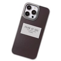 Movenchy iPhone 14 Pro Terra Desenli Kapak - Gri - 2