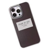 Movenchy iPhone 14 Pro Terra Desenli Kapak - Gri - 2