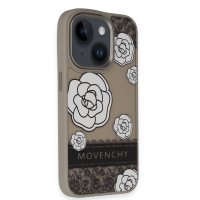 Movenchy iPhone 14 Terra Desenli Kapak - Gri - 3