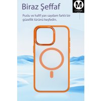 Movenchy iPhone 15 Kılıf Radyant Magsafe Kapak - Beyaz