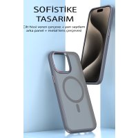 Movenchy iPhone 15 Kılıf Radyant Magsafe Kapak - Turuncu