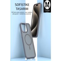 Movenchy iPhone 15 Pro Max Kılıf Radyant Magsafe Kapak - Lacivert