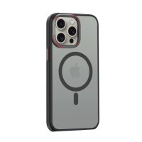 Movenchy iPhone 15 Pro Max Kılıf Radyant Magsafe Kapak - Siyah