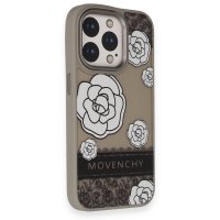 Movenchy iPhone 15 Pro Max Terra Desenli Kapak - Gri - 3