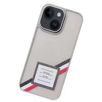 Movenchy iPhone 15 Terra Desenli Kapak - Gri - 1