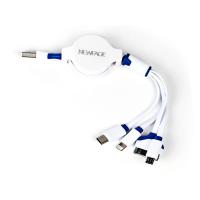 Newface Makaralı 4in1 USB Kablo - Mavi