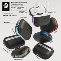 Movenchy Airpods Pro (1.nesil) MO-A8 Armor Kılıf - Koyu Yeşil