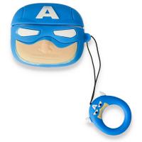 Newface Airpods Pro Karakterli Silikon Kılıf - Captain America