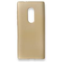 Newface Alcatel 5 Kılıf Premium Rubber Silikon - Gold