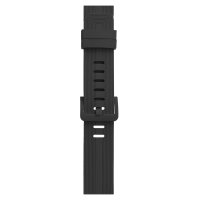 Newface Apple Watch 38mm KR408 Çizgili Silikon Kordon - Koyu Gri