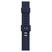 Newface Apple Watch 38mm KR408 Çizgili Silikon Kordon - Lacivert