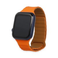 Newface Apple Watch 38mm KR411 Tailored Strap Kordon - Turuncu