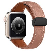 Newface Apple Watch 38mm KR414 Daks Deri Kordon - Kahverengi