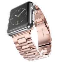 Newface Apple Watch 38mm Metal Baklalı Kordon - Rose