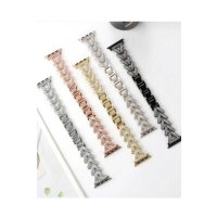 Newface Apple Watch 38mm Node Taşlı Kordon - Gümüş