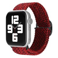 Newface Apple Watch 38mm Star Kordon - Siyah-Bordo