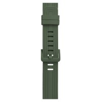 Newface Apple Watch 40mm KR408 Çizgili Silikon Kordon - Koyu Yeşil
