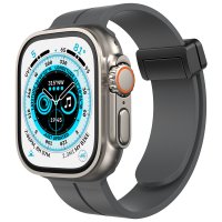 Newface Apple Watch 41mm KR412 Elegance Stylısh Kordon - Füme