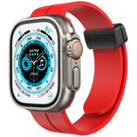 Newface Apple Watch 41mm KR412 Elegance Stylısh Kordon - Kırmızı