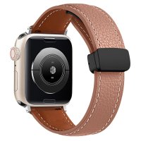 Newface Apple Watch 41mm KR414 Daks Deri Kordon - Kahverengi