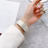 Newface Apple Watch 41mm KR414 Daks Deri Kordon - Pembe