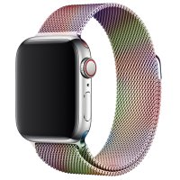 Newface Apple Watch 41mm Metal Mıknatıslı Kordon - Rainbow