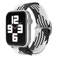 Newface Apple Watch 41mm Star Kordon - Siyah-Beyaz