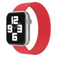 Newface Apple Watch Ultra 49mm Ayarlı Solo Silikon Kordon - Kırmızı