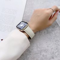 Newface Apple Watch 42mm KR414 Daks Deri Kordon - Beyaz