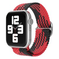 Newface Apple Watch 42mm Star Kordon - Kırmızı-Siyah