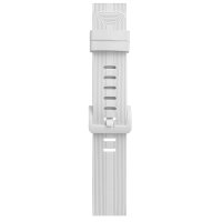 Newface Apple Watch 44mm KR408 Çizgili Silikon Kordon - Beyaz