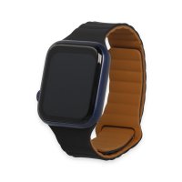 Newface Apple Watch 44mm KR411 Tailored Strap Kordon - Siyah