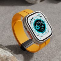 Newface Apple Watch 44mm KR412 Elegance Stylısh Kordon - Füme