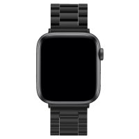 Newface Apple Watch 44mm Metal Baklalı Kordon - Siyah
