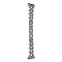 Newface Apple Watch 44mm Node Taşlı Kordon - Gümüş