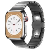 Newface Apple Watch 45mm KR413 Fine Steel Kordon - Füme