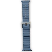 Newface Apple Watch 45mm Magnus Mıknatıslı Silikon Kordon - Mavi