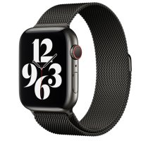 Newface Apple Watch 45mm Metal Mıknatıslı Kordon - Siyah