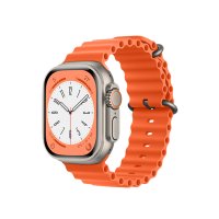 Newface Apple Watch 44mm Ocean Kordon - Turuncu