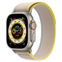 Newface Apple Watch 44mm Trail Kordon - Sarı-Bej