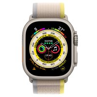 Newface Apple Watch 45mm Trail Kordon - Sarı-Bej