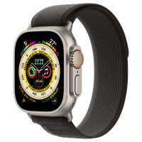 Newface Apple Watch 44mm Trail Kordon - Siyah-Gri