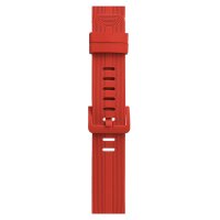 Newface Apple Watch Ultra 49mm KR408 Çizgili Silikon Kordon - Kırmızı