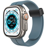 Newface Apple Watch Ultra 49mm KR412 Elegance Stylısh Kordon - Mavi