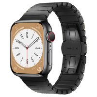 Newface Apple Watch Ultra 49mm KR413 Fine Steel Kordon - Siyah