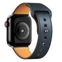 Newface Apple Watch Ultra 49mm KR415 Luaz Deri Kordon - Lacivert