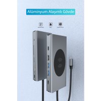 Newface Dönüştürücü 13in1 Hub BX13V - Gri