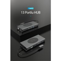Newface Dönüştürücü 13in1 Hub BX13V - Gri