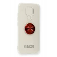 Newface General Mobile GM 20 Kılıf Gros Yüzüklü Silikon - Kırmızı
