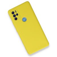 Newface Omix X500 Kılıf Nano içi Kadife Silikon - Sarı